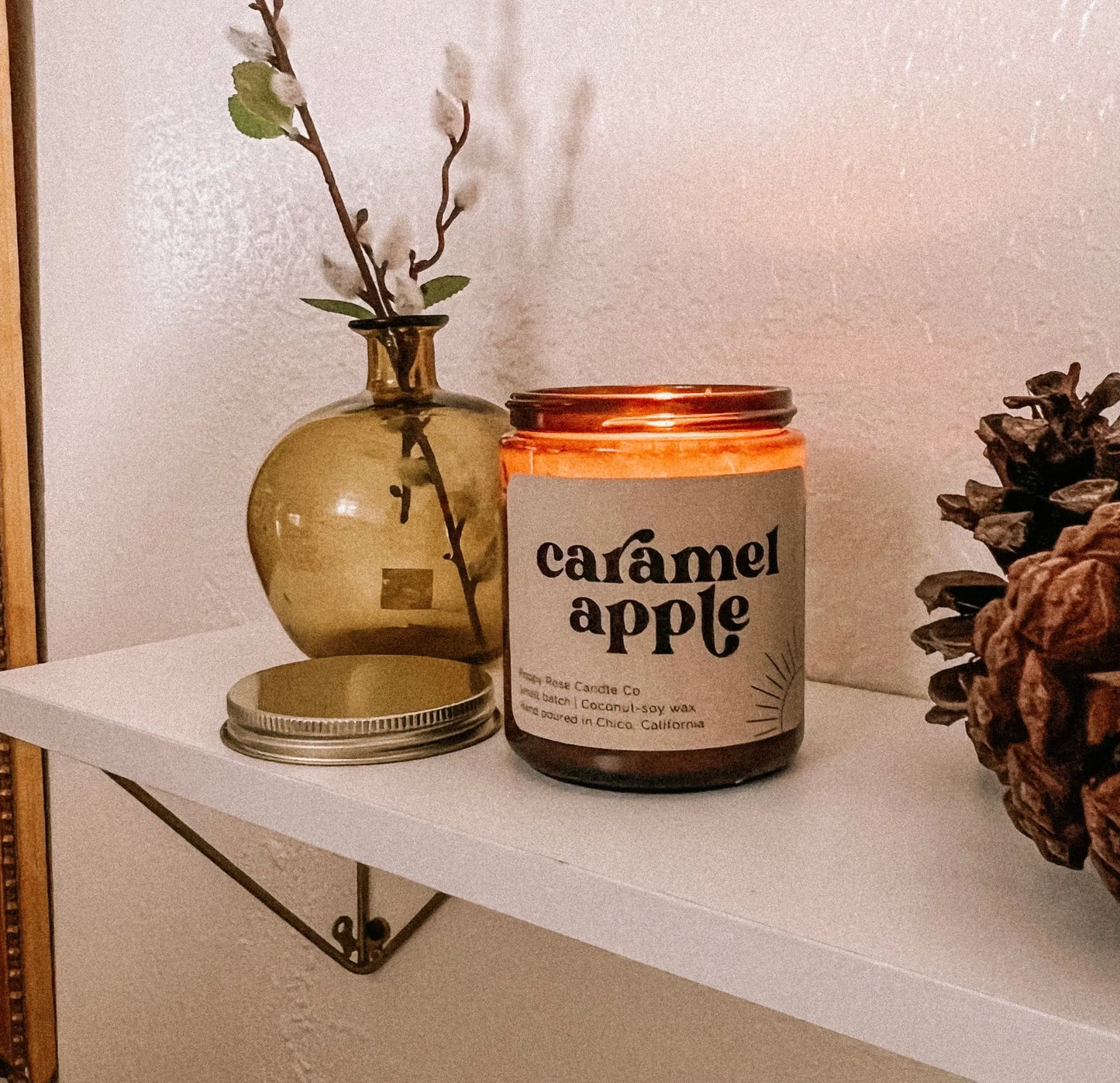 Caramel Apple 8 oz Coconut Wax Candle