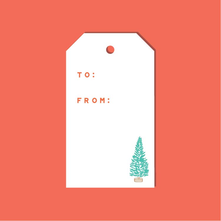 Rainbow Trees Gift Tags, Set of 10