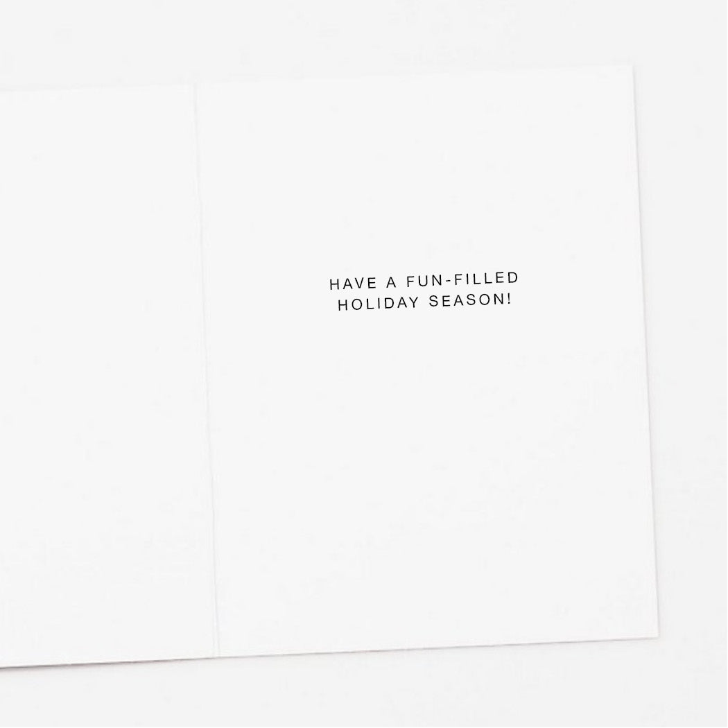 Holiday Pets with Christmas Lights Card