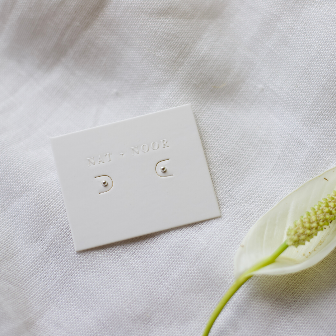 Sterling Silver Studs | Nat + Noor