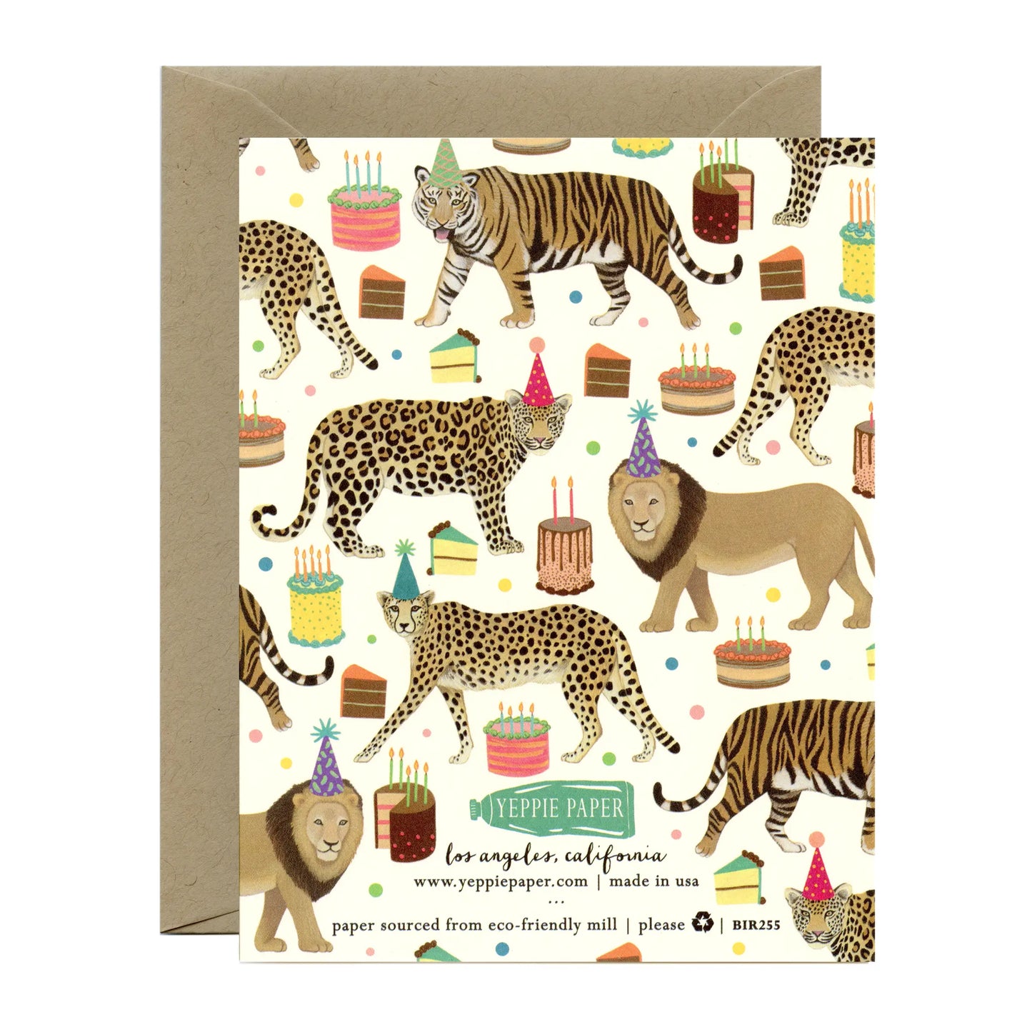 Big Cats Galore Birthday Card