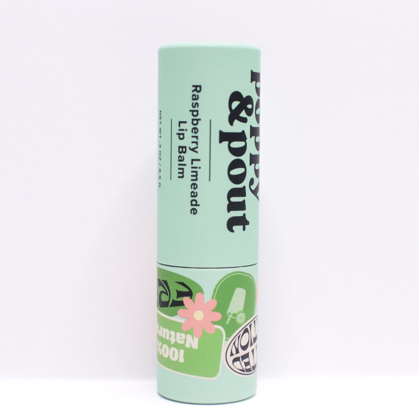 Sunshine Vibes Poppy & Pout Raspberry Limeade Lip Balm (LIMITED EDITION) - Now Vegan!