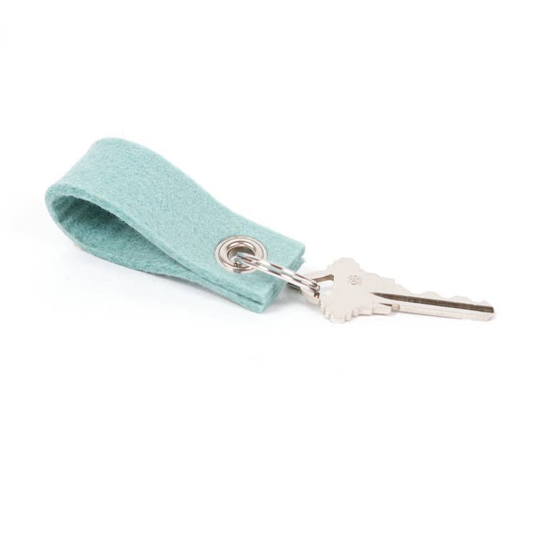 Key Loop Chain- Merino Wool Felt | Pool Blue