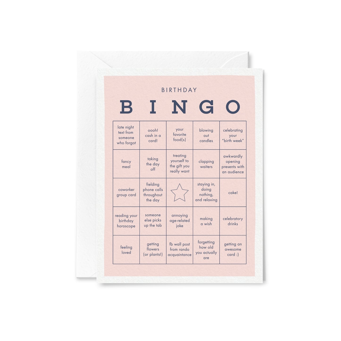 Birthday Bingo Card