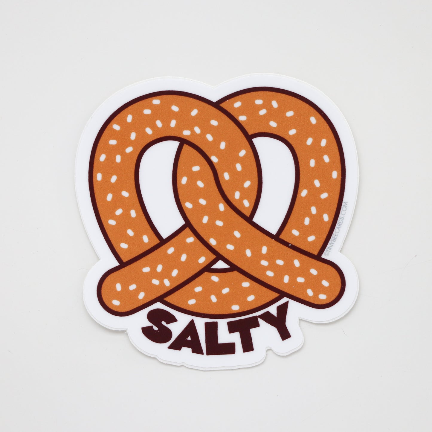 Pretzel Vinyl Sticker "Salty"