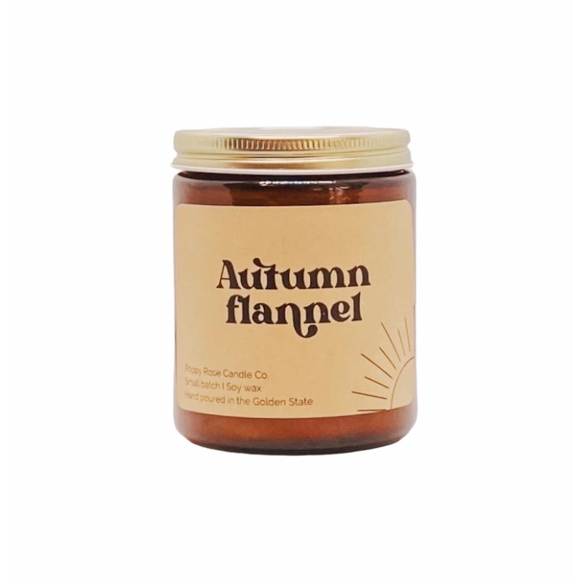 Autumn Flannel 8 oz Soy Candle