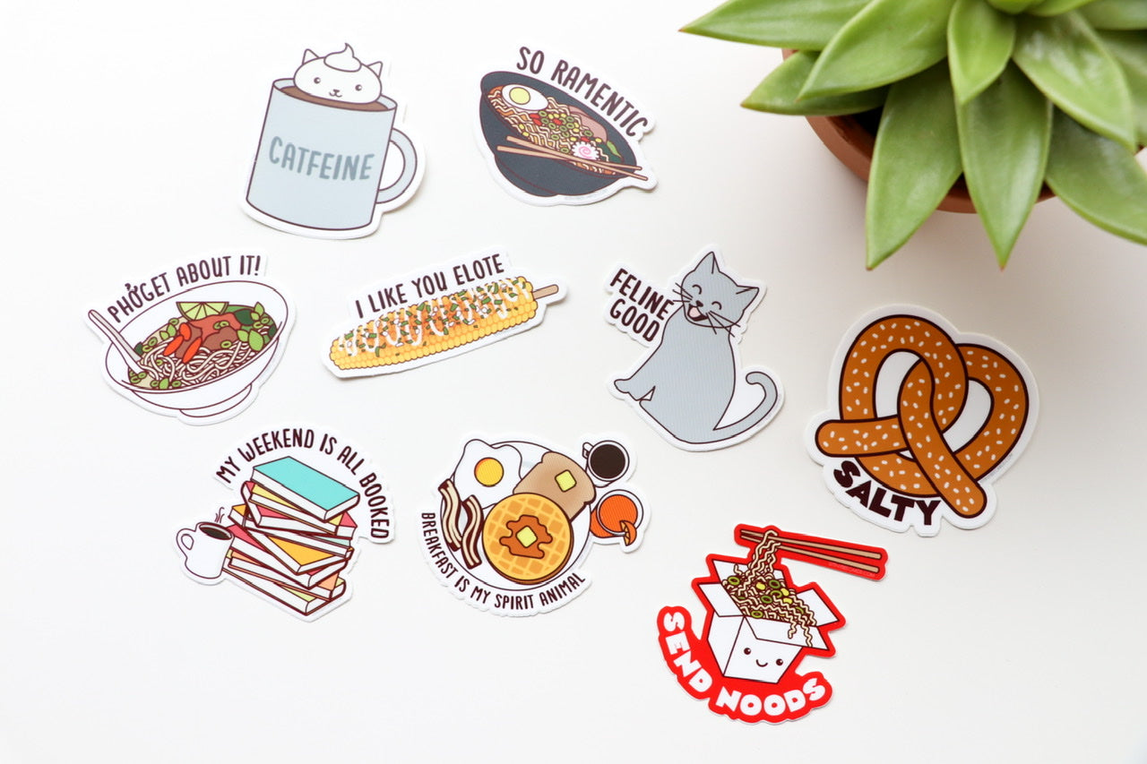 Funny Elote Vinyl Sticker "I Like You Elote"