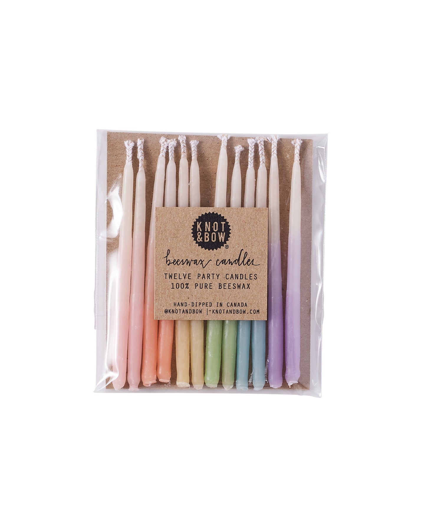 Ombré Beeswax Party Candles