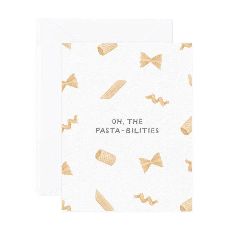 Oh The Pasta-bilities Grad Card