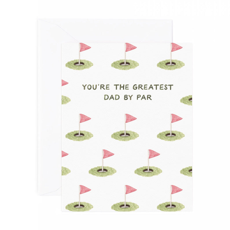 Best Dad By Par — Golf Pun Father's Day Card
