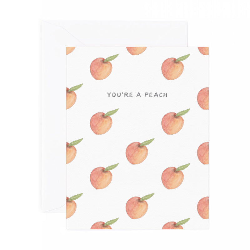 You're A Peach Thank You Card