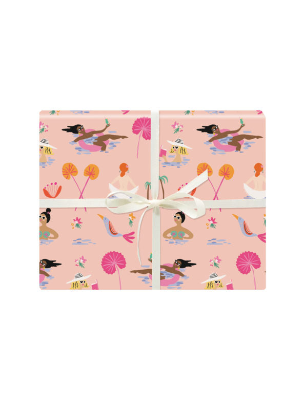 Sunbathers Gift Wrap (Set of 3 rolled sheets)