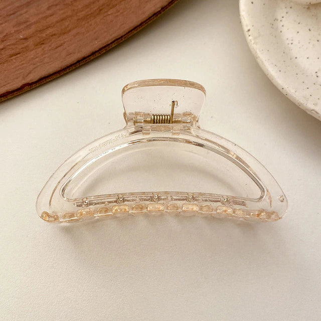 Half Moon Claw Clip in Tea