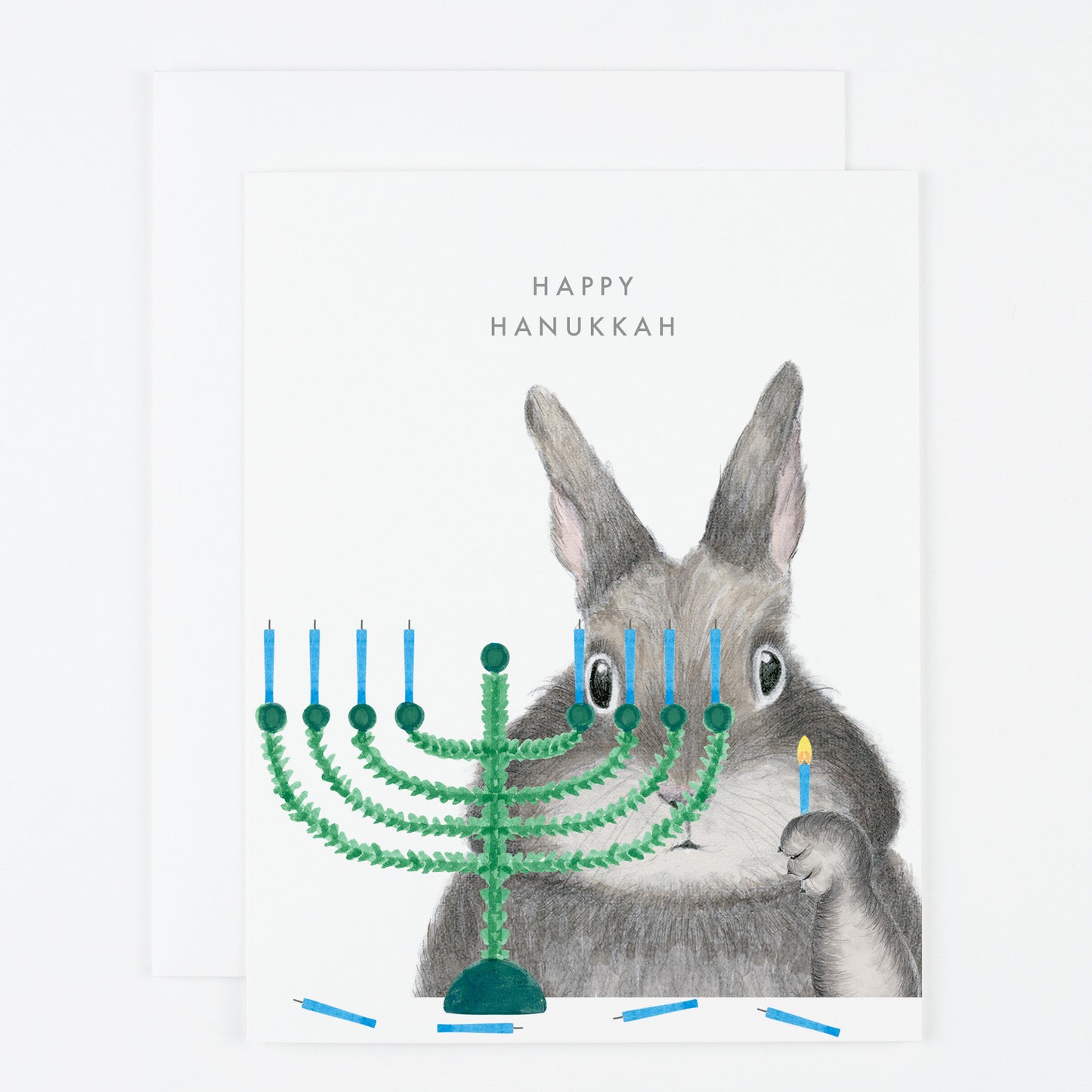 Menorah Bunny Card