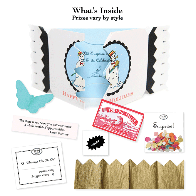 Surprize! Popper Card Holiday Snowman