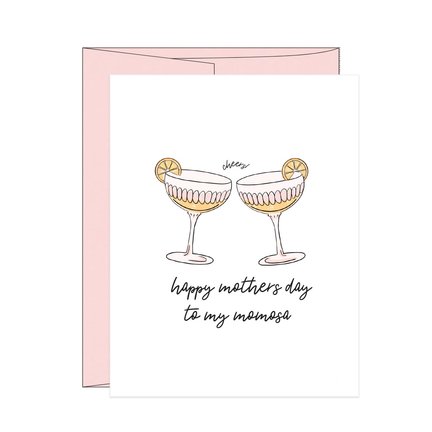 Cheers to my Momosa Mother's Day Letterpress Card