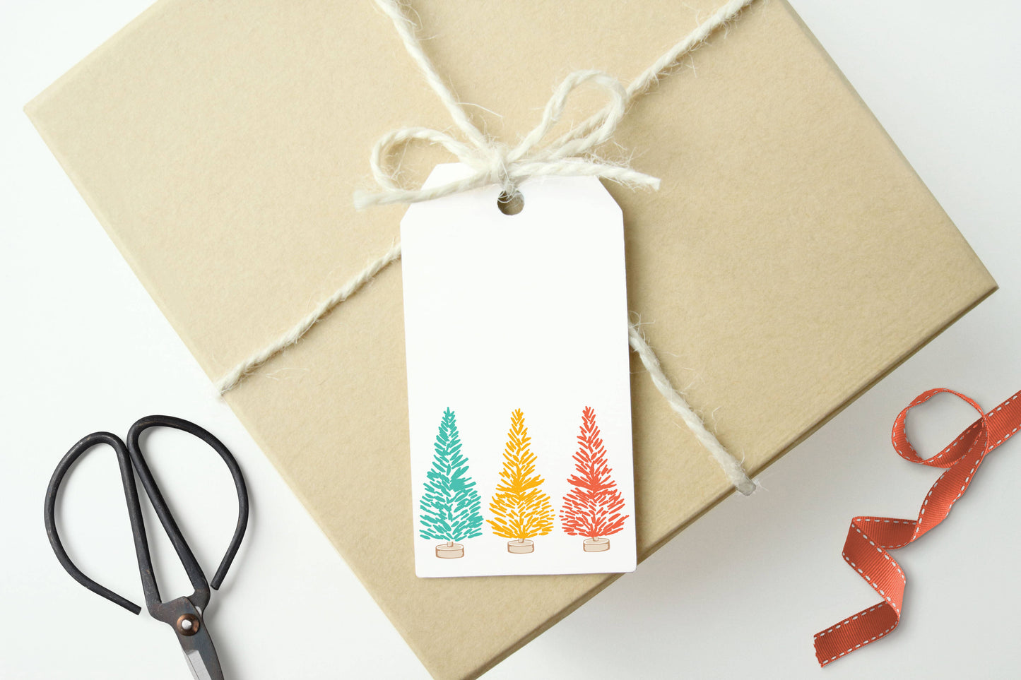 Rainbow Trees Gift Tags, Set of 10