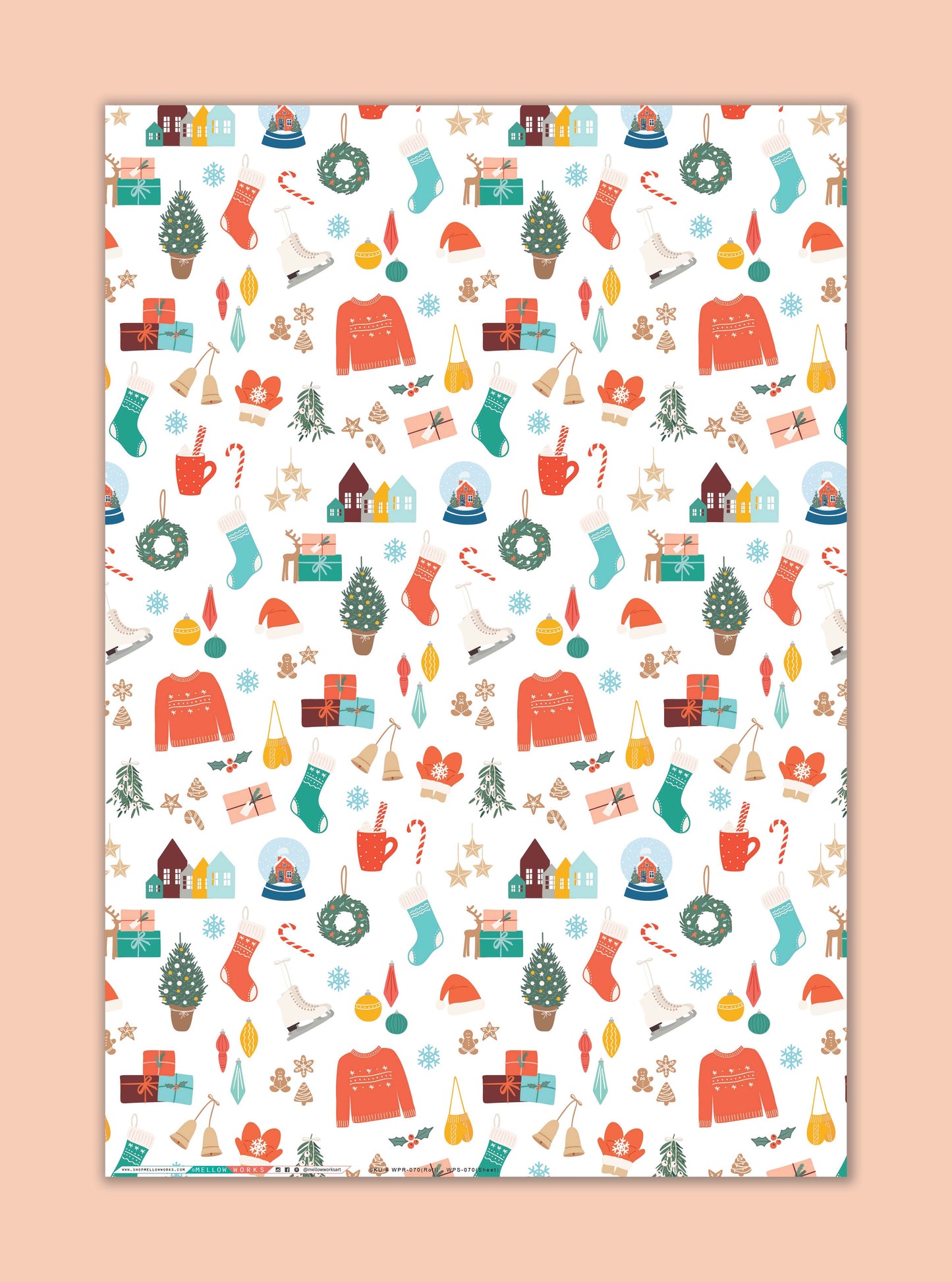 Holiday Favorites Gift Wrap (Roll of 3 Sheets)