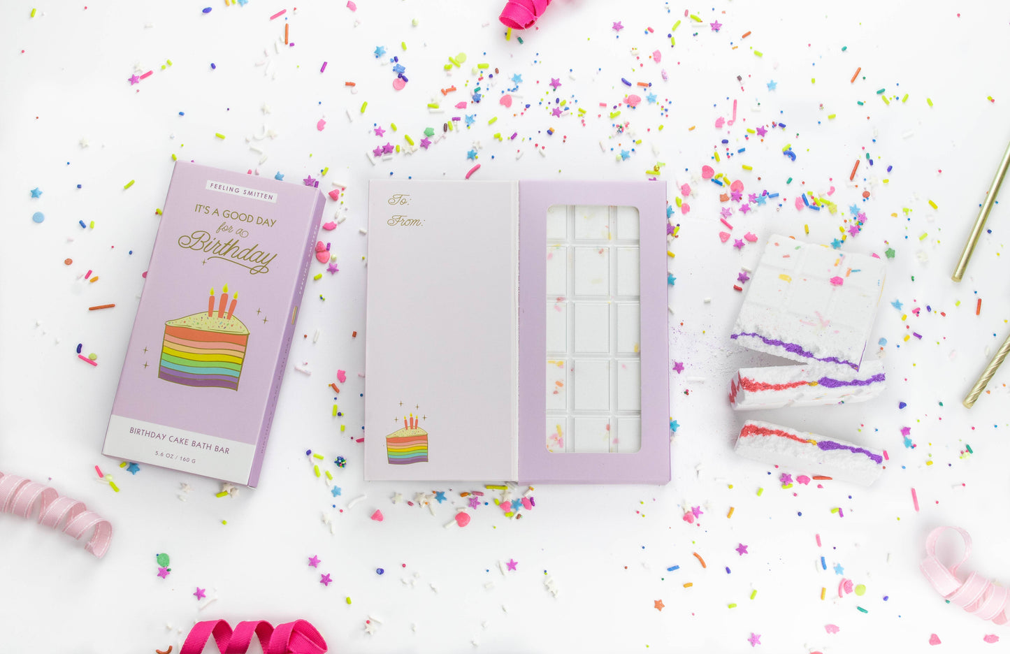 It's a Good Day for a Birthday Rainbow Bath Bar