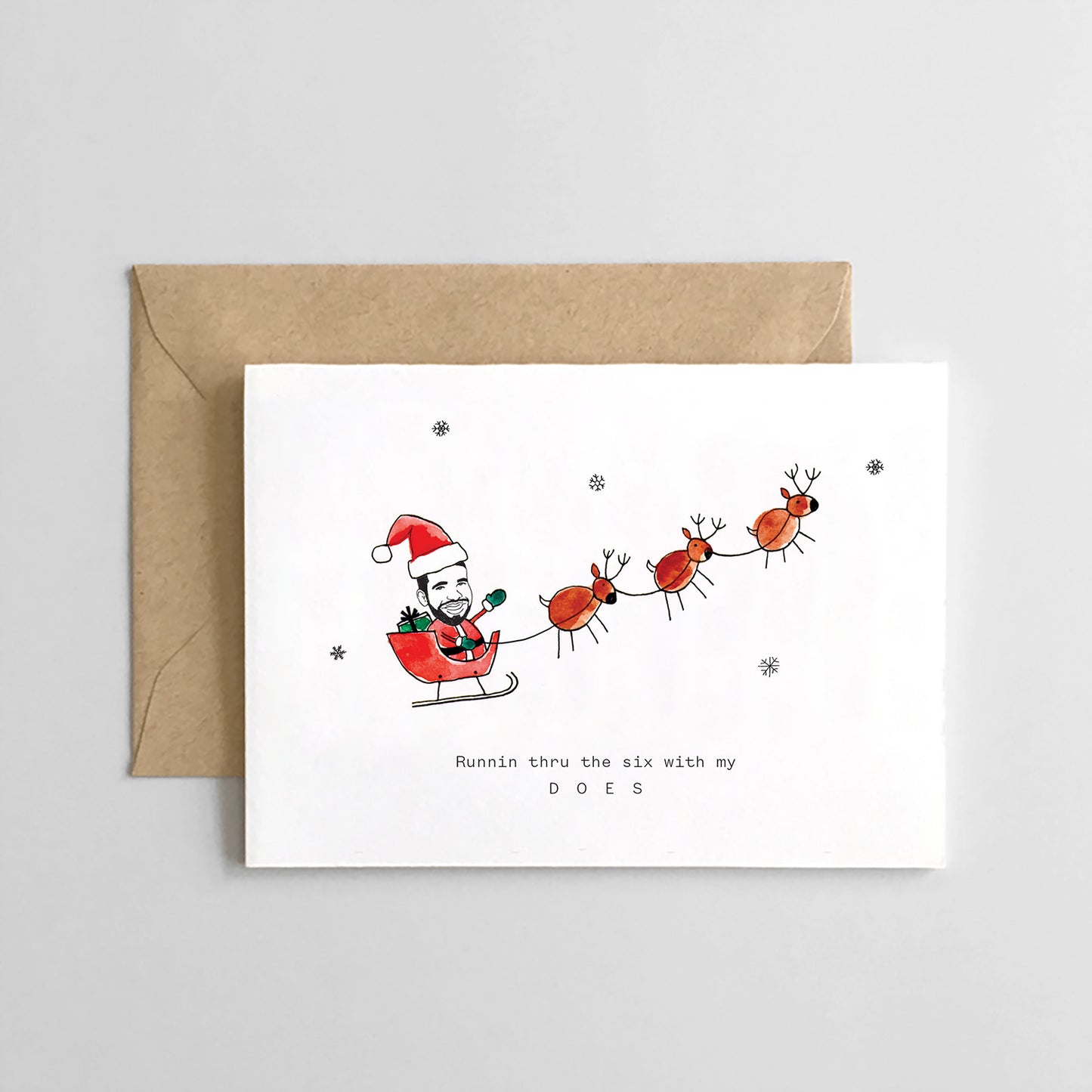 Runnin Around the 6 with my Does- Holiday Card