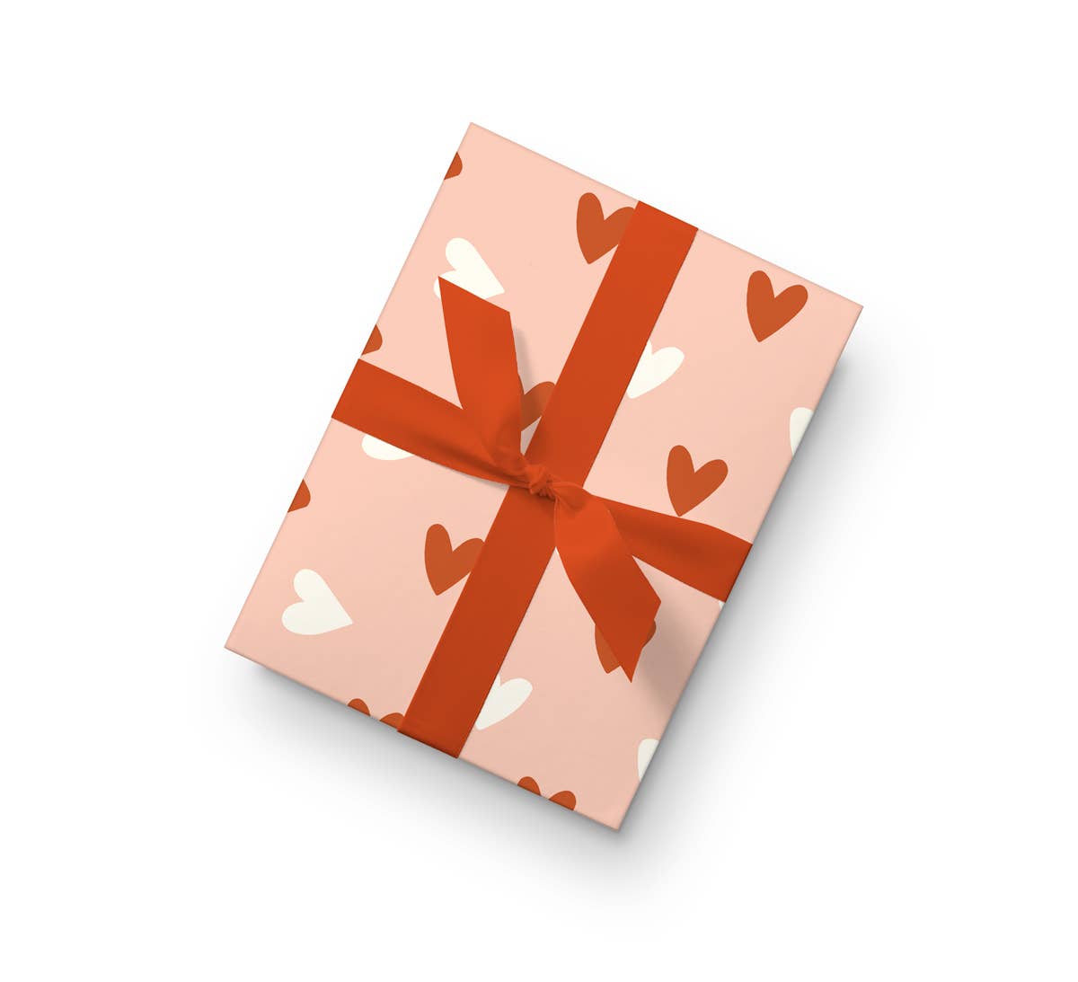 Hearts 2 Gift Wrap (Roll of 3 Sheets) by Dahlia Press