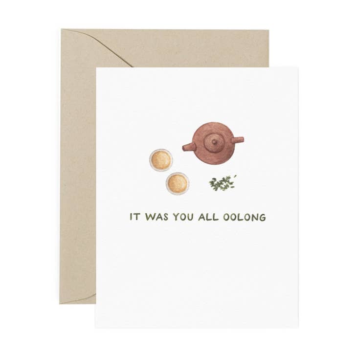 You All Oolong Tea Love Card