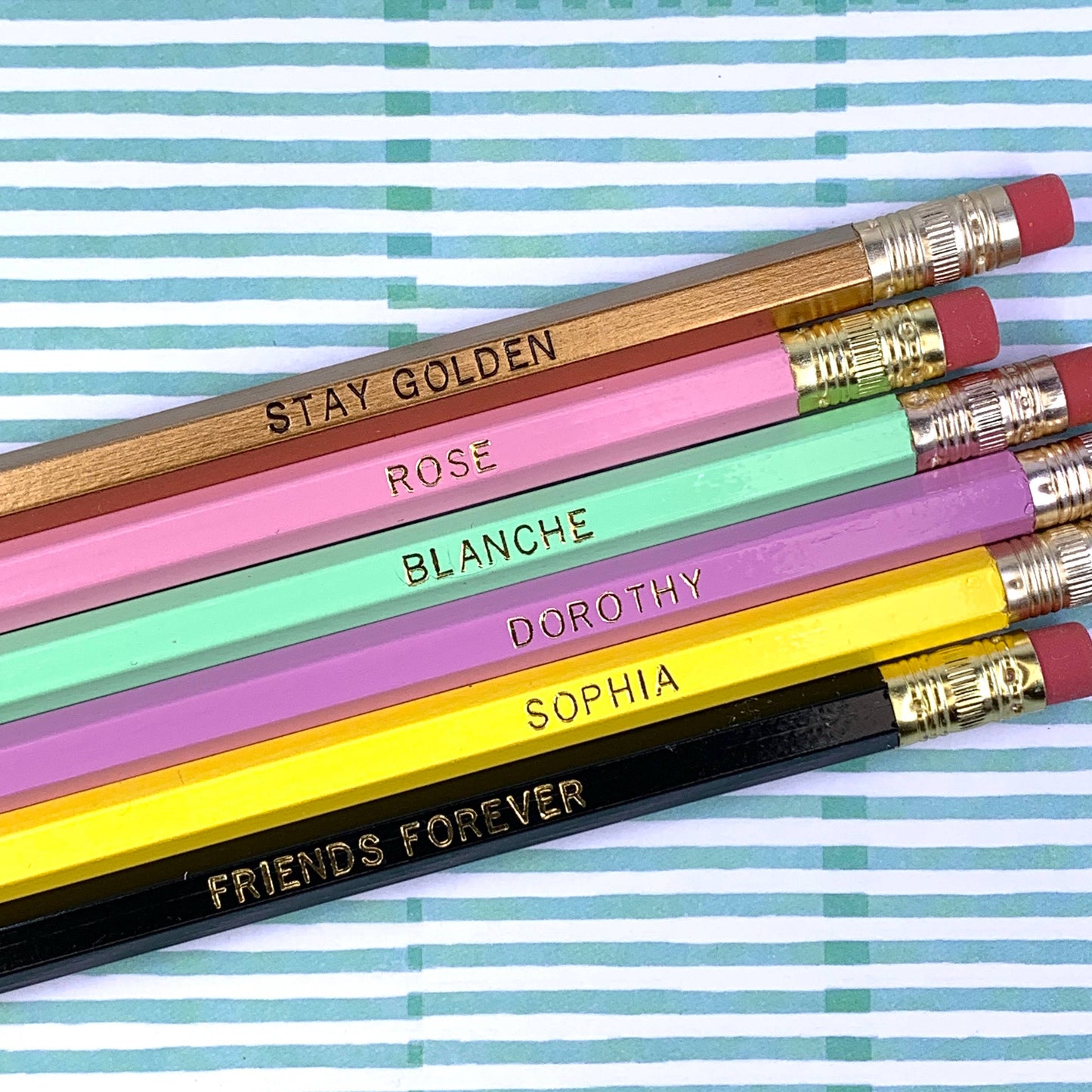 Golden Girls Pencils, set of 6