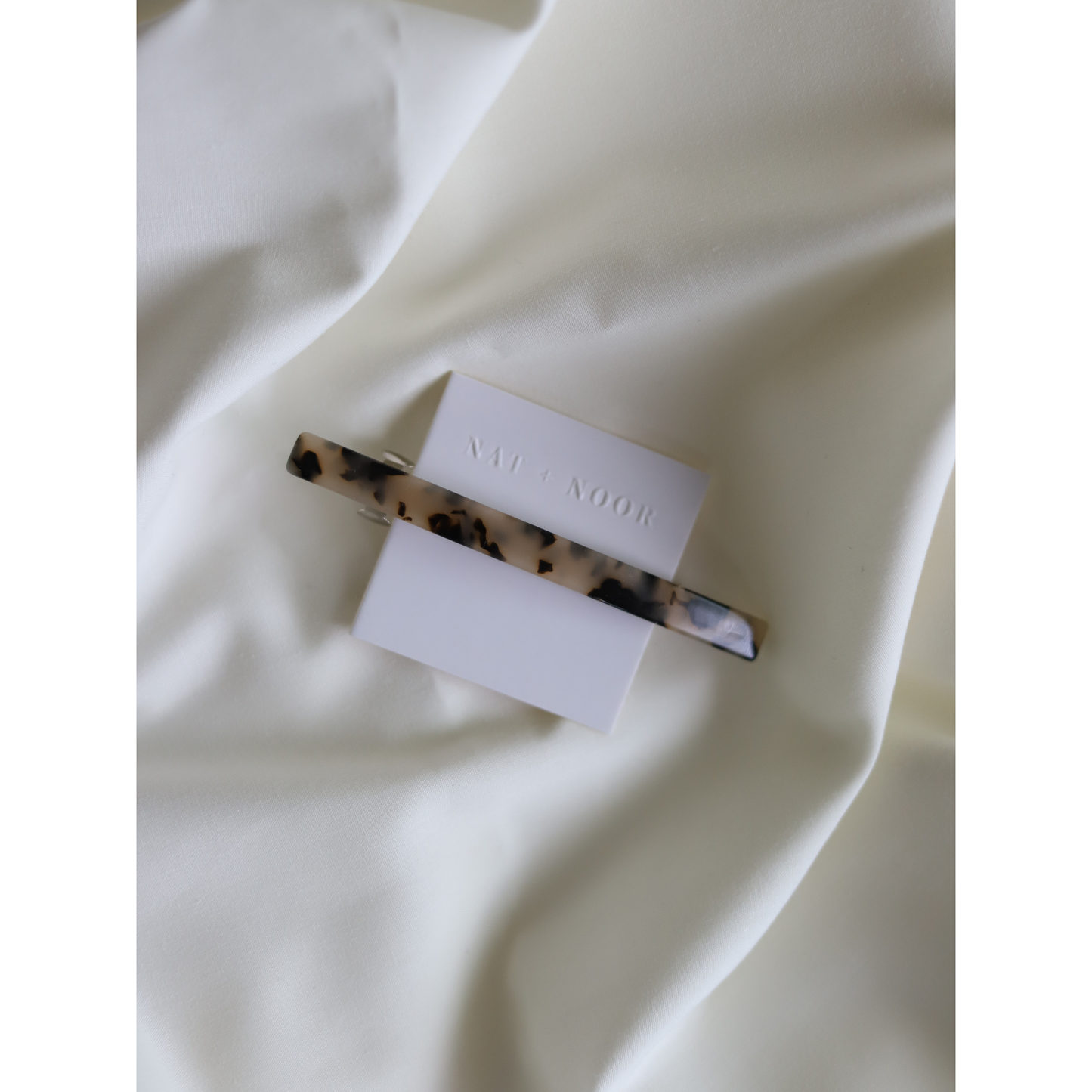 Jela Barrette in Ivory | Nat + Noor