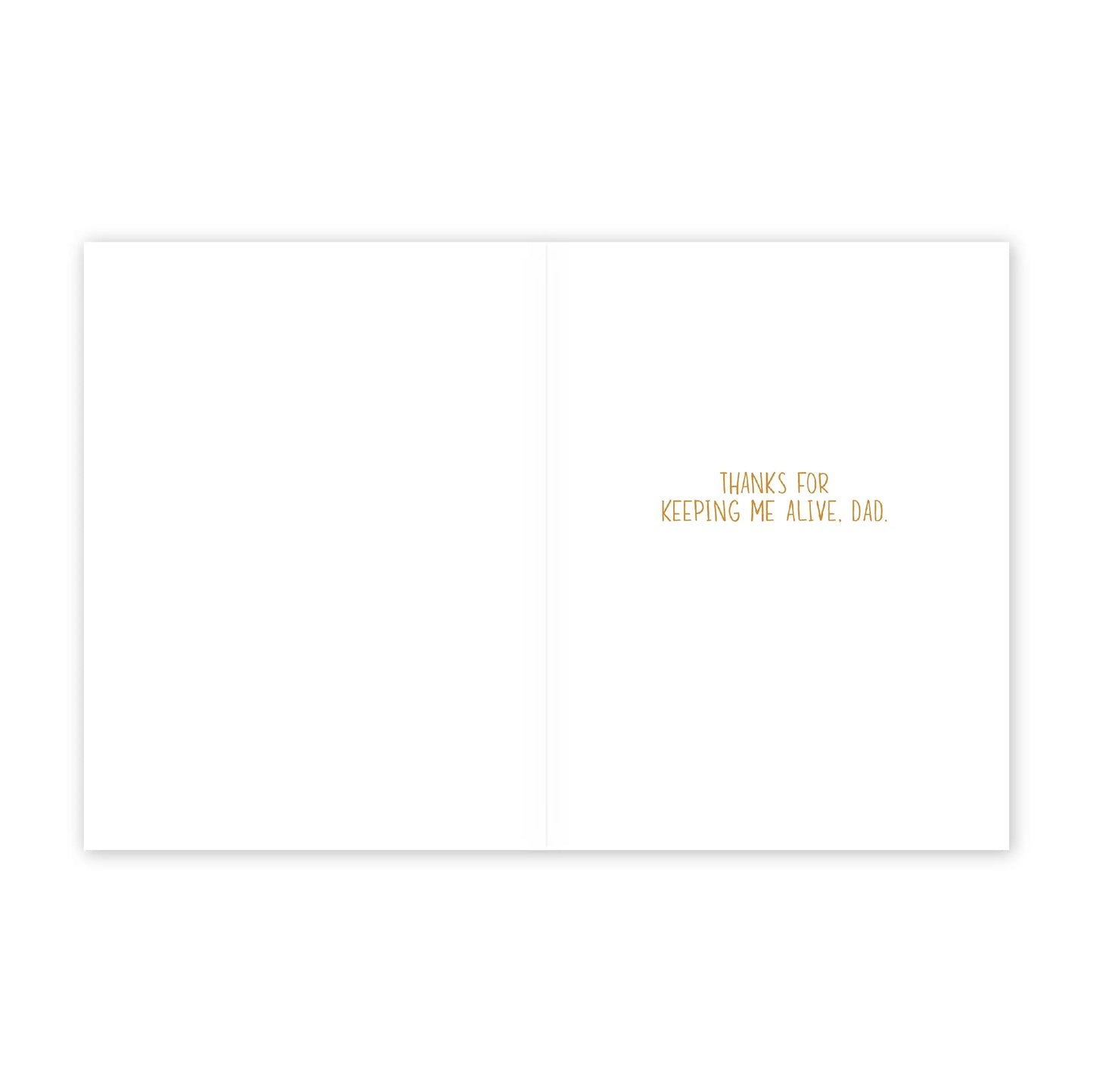 Grizzly Eats Cubs Father's Day Card