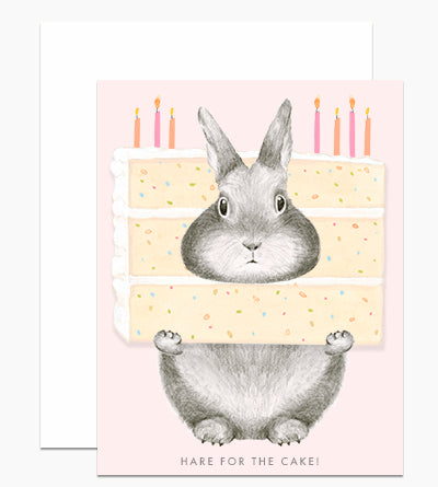 Hare For The Cake Card