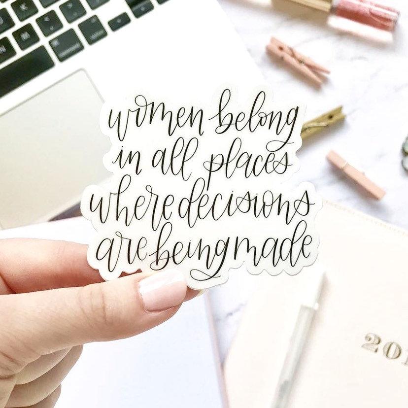 Women Belong Sticker