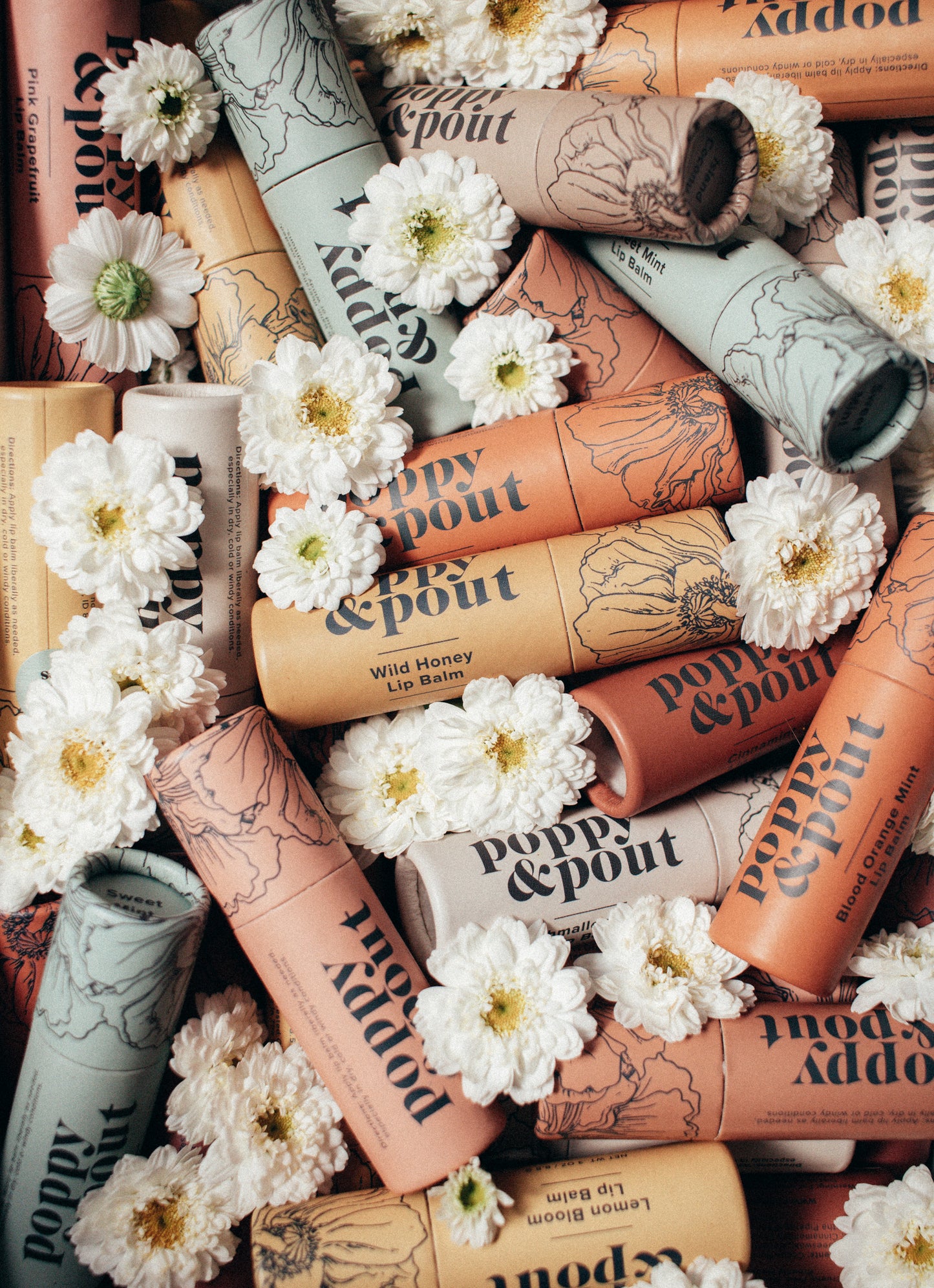 Poppy & Pout Pomegranate Peach Lip Balm
