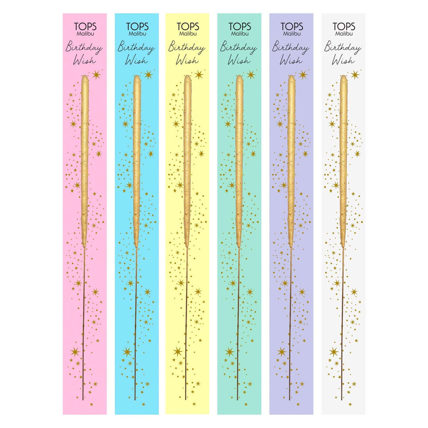 Single Wish Gold Sparkler Birthday Wish (Sold Individually)