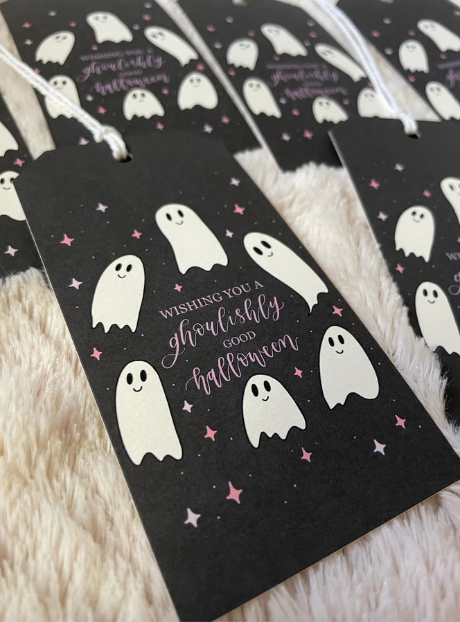 Halloween Gift Tag - Boo Basket Tag - Ghost Gift Tag (Set of 8)
