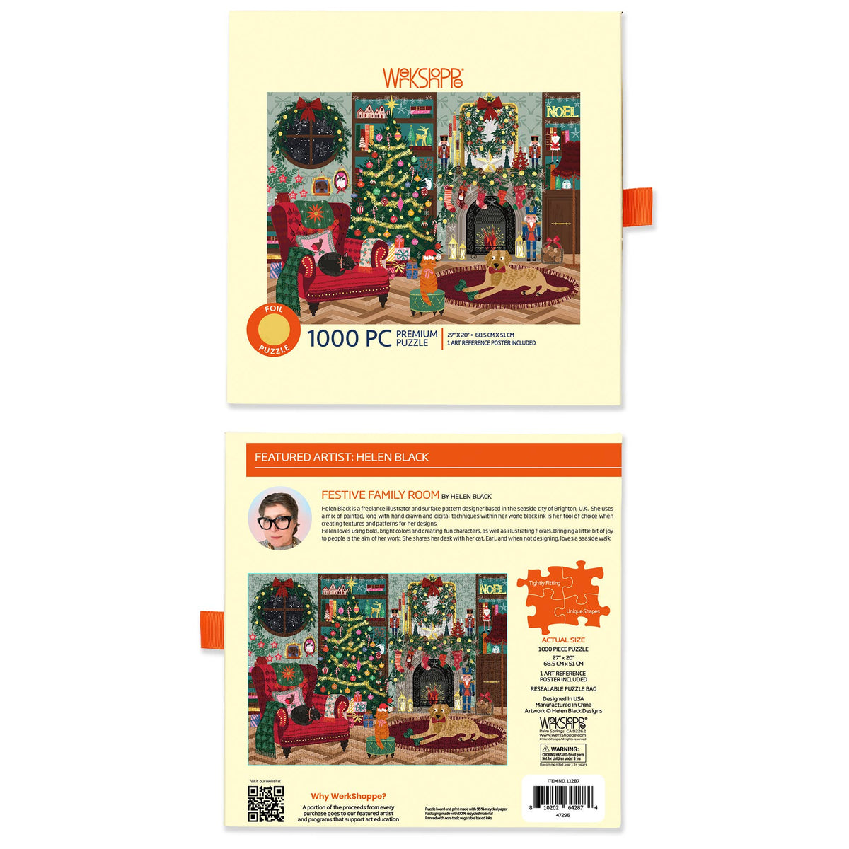 Festive Family Room 1000 Piece Puzzle Christmas Gift