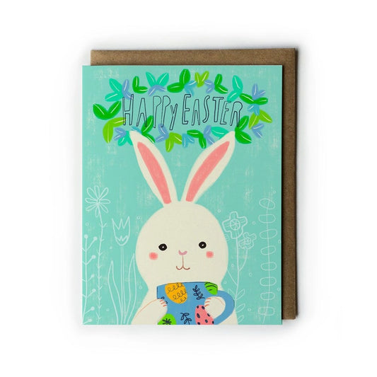 Bunny Mug Happy Easter Greeting Card