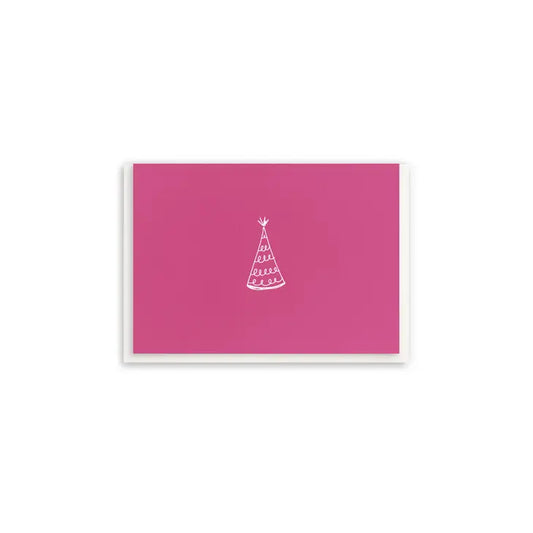 Birthday Hat - Enclosure Birthday Mini Greeting Card