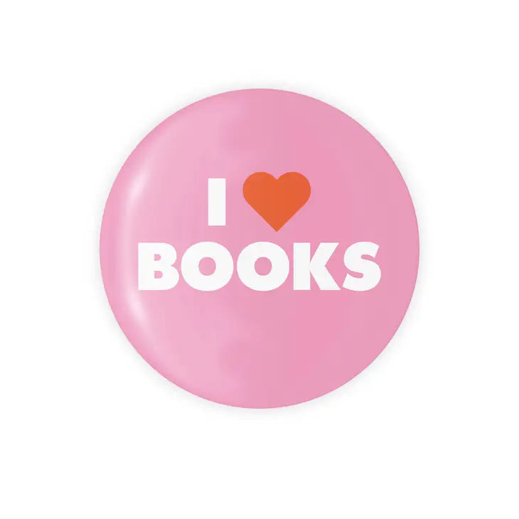 I Love Books - 1.25" Round Magnet
