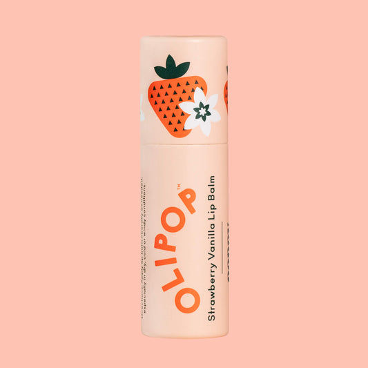 OLIPOP Strawberry Vanilla Lip Balm (LIMITED EDITION) - Now Vegan!
