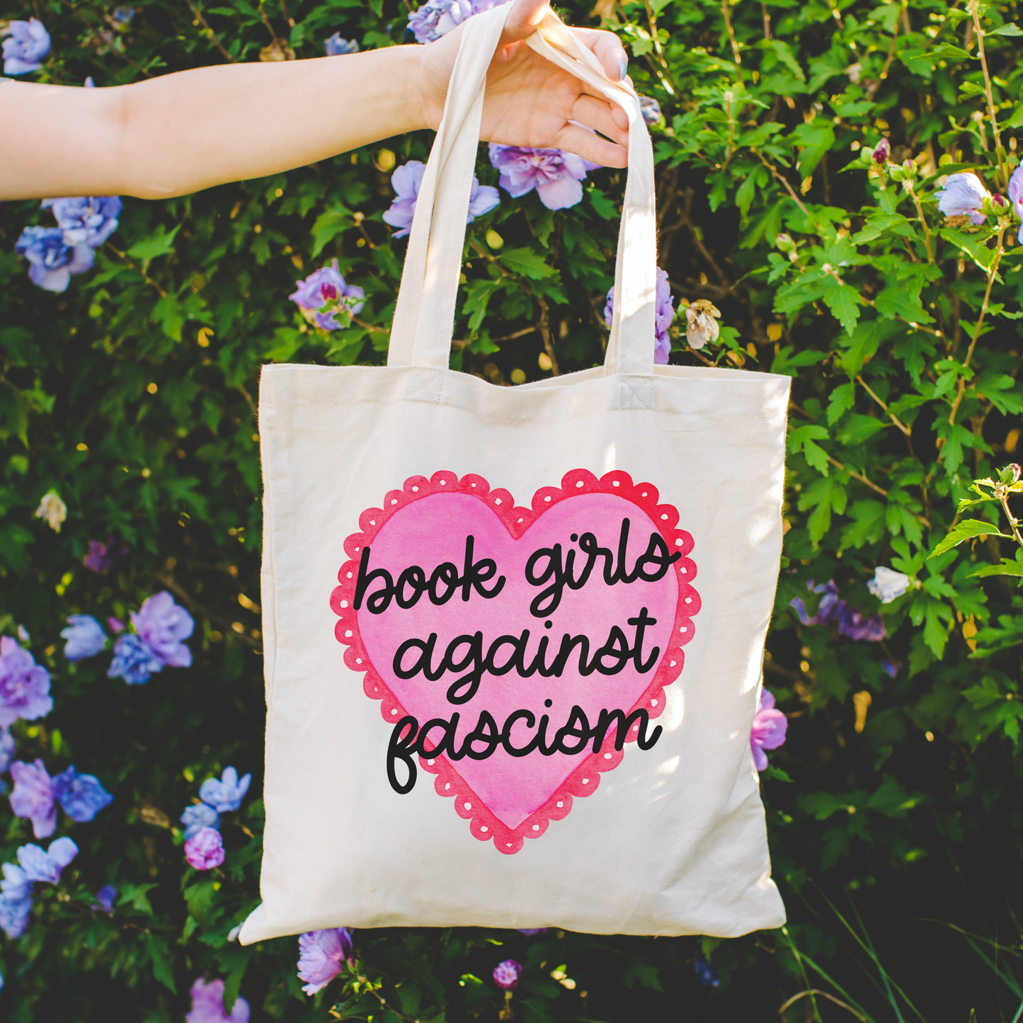Book store Tote Bags | Reader Gift | Girls Against Fascism