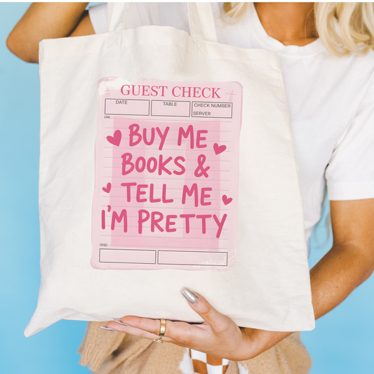 Tote Bag - Pink Bookish Gift Shop - Pretty Book Store Tote