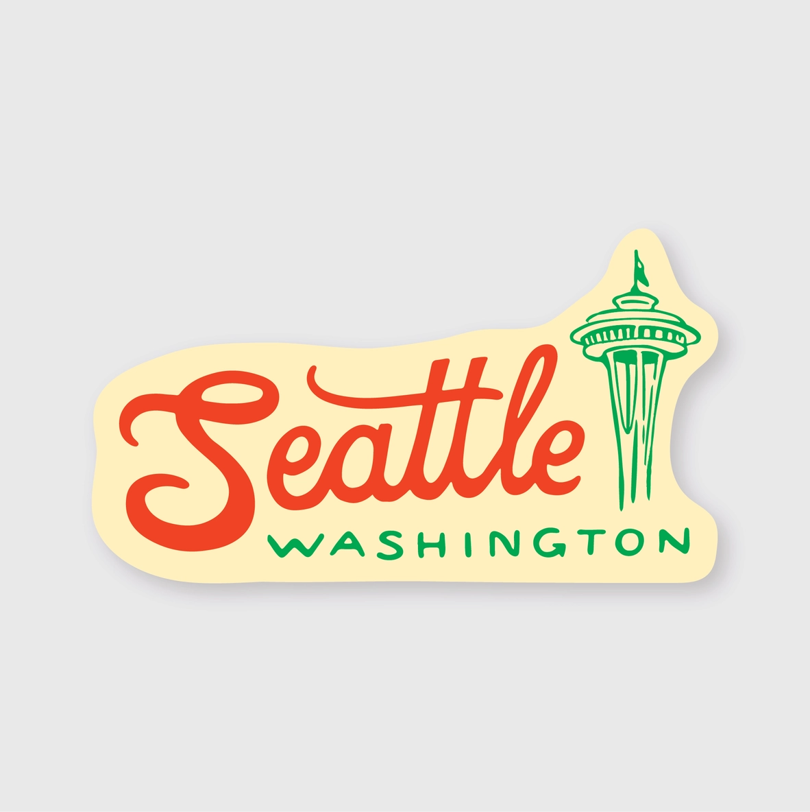 Seattle Retro Sticker