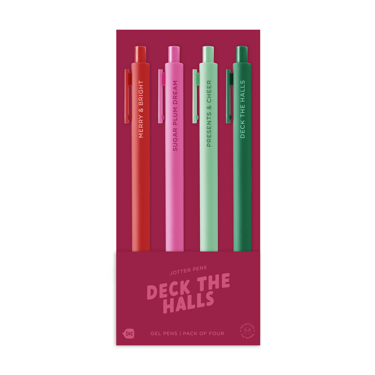 NEW! Seasonal Jotter Sets: Deck The Halls 4 Pack