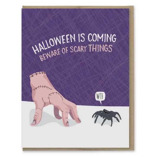 Scary Things Halloween Card