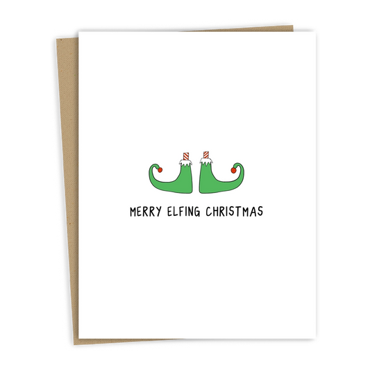 Merry Elfing Christmas Card