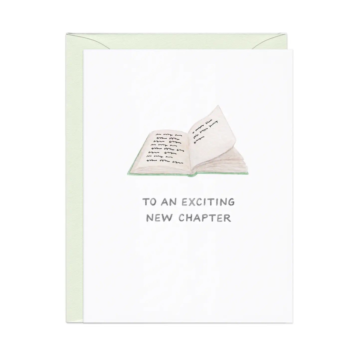 New Chapter — Book Pun Congrats / Grad / Retirement Card