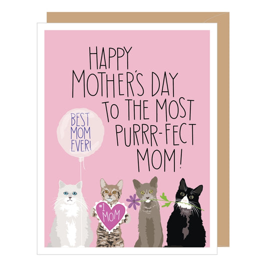 Purrr-Fect Mom Mother's Day Card