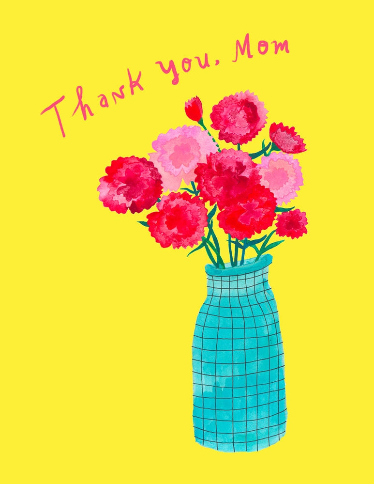 Carnations Mother's Day Greeting Card