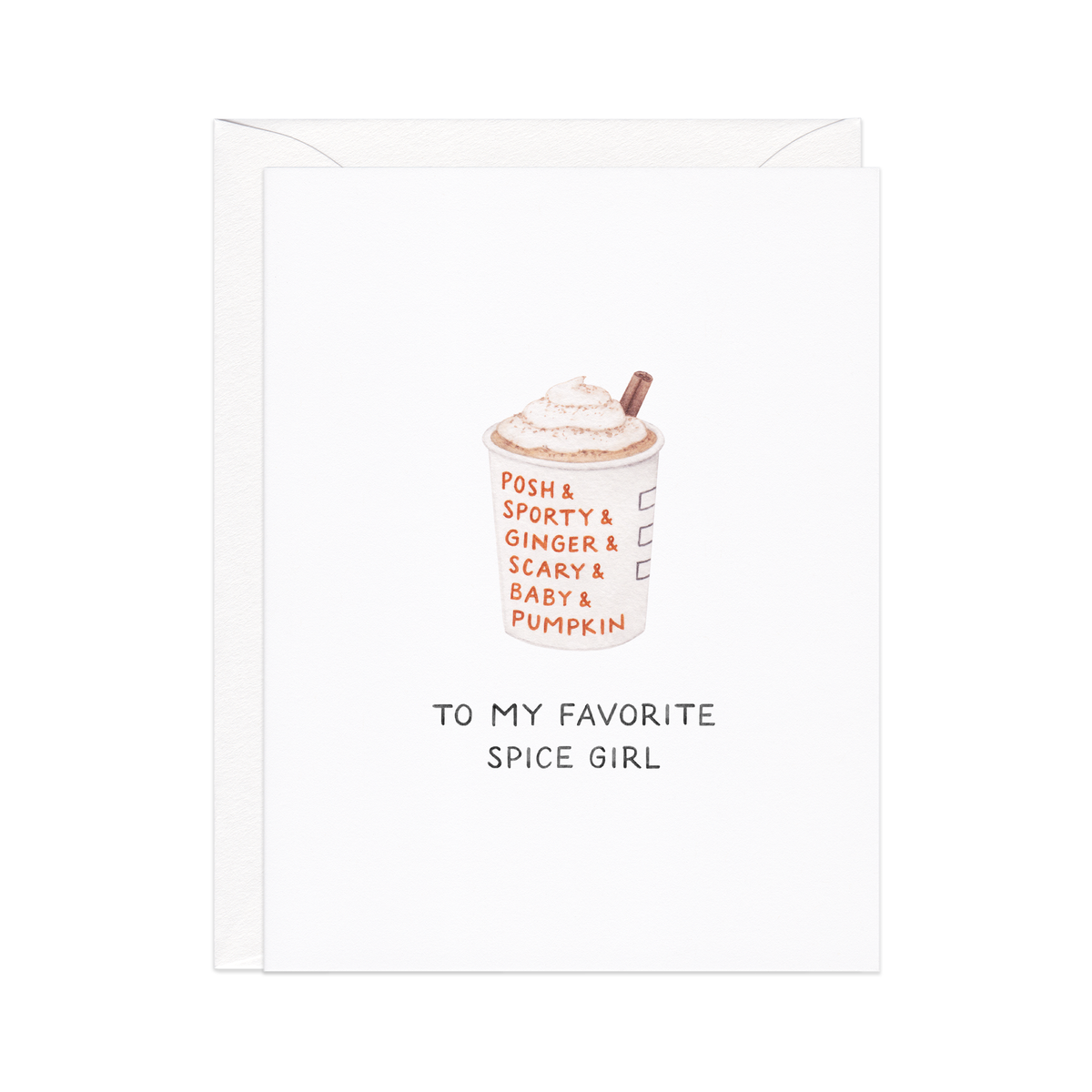 Pumpkin Spice Girls — Coffee Lovers Fall / Thanksgiving Card