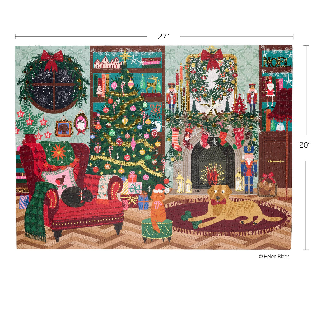 Festive Family Room 1000 Piece Puzzle Christmas Gift